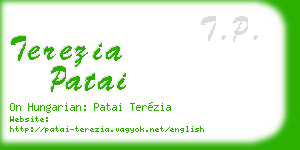 terezia patai business card